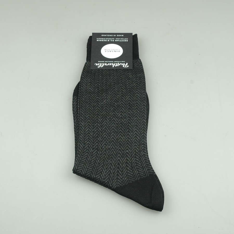 Accessories SHOES & SHIRTS | Pantherella Sock Herringbone Cotton