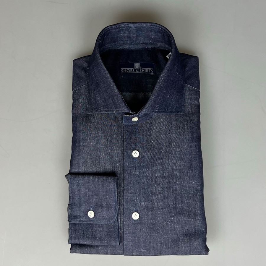 Shirts SHOES & SHIRTS | Shoes & Shirts Cutaway Mf Denim Look