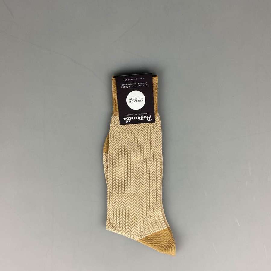 Accessories SHOES & SHIRTS | Pantherella Sock Herringbone Cotton