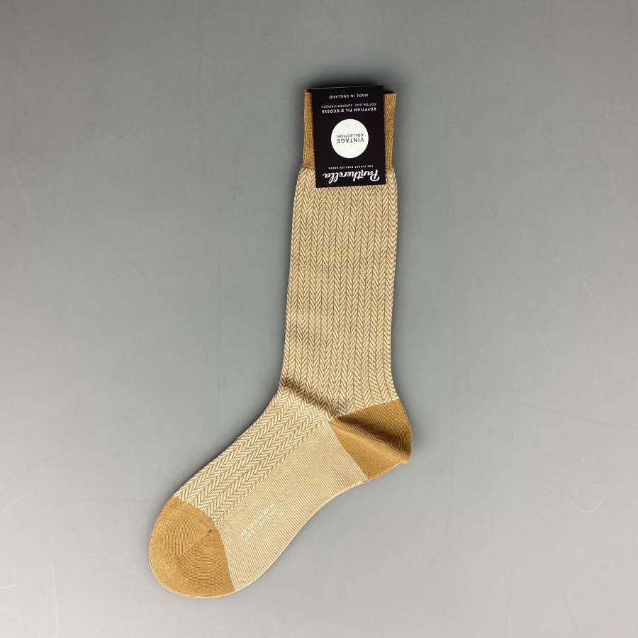 Accessories SHOES & SHIRTS | Pantherella Sock Herringbone Cotton