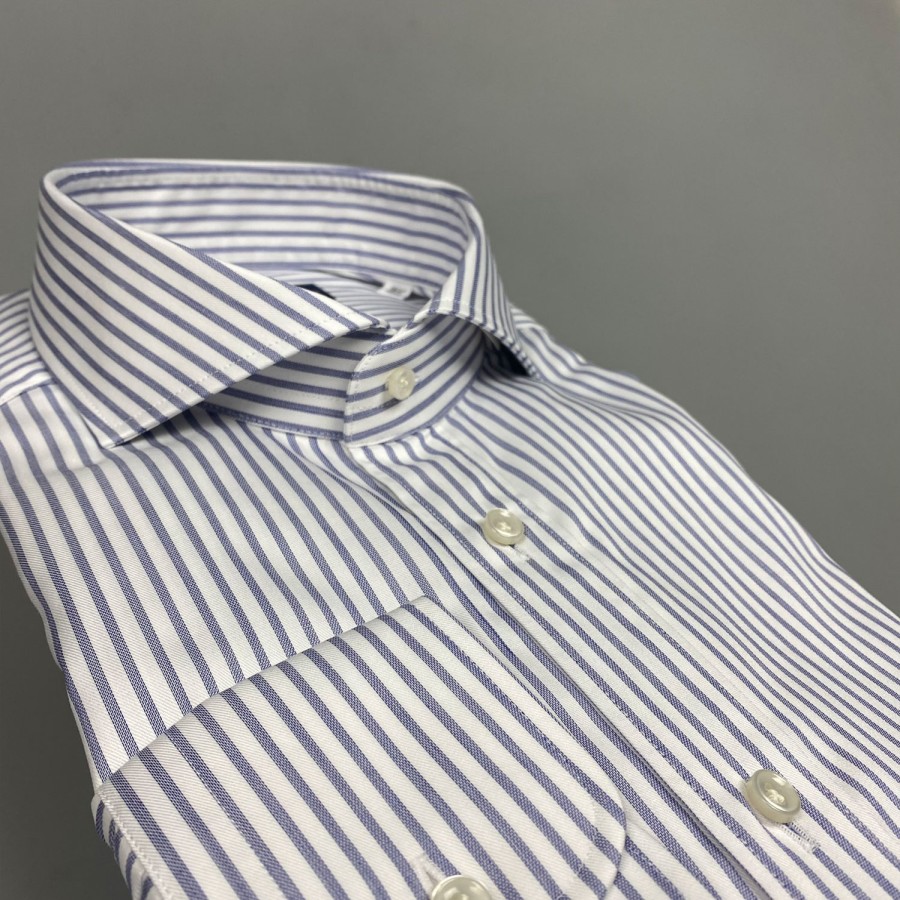 Shirts SHOES & SHIRTS | Shoes & Shirts Cutaway Popover Stripe