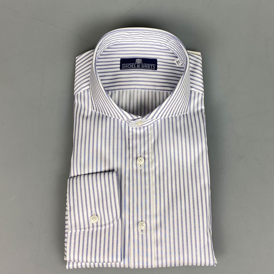 Shirts SHOES & SHIRTS | Shoes & Shirts Cutaway Popover Stripe