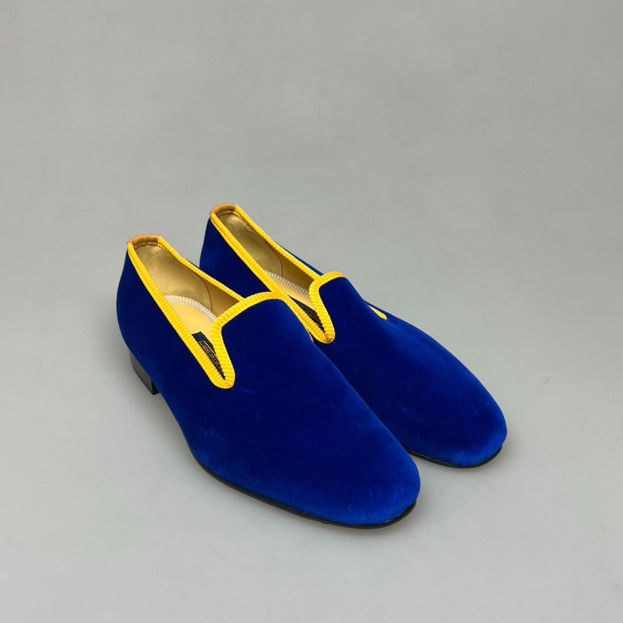 Shoes SHOES & SHIRTS | Bowhill & Elliott Albert Slipper Plain Royal