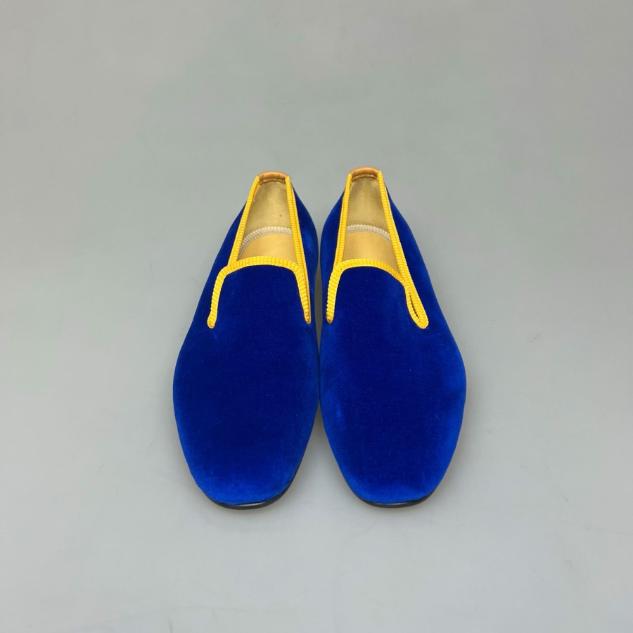 Shoes SHOES & SHIRTS | Bowhill & Elliott Albert Slipper Plain Royal