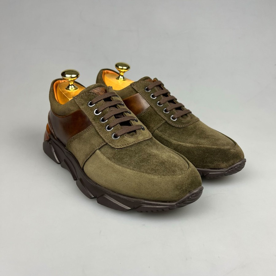 Shoes SHOES & SHIRTS | Bontoni Oreste Sneaker Cipresso