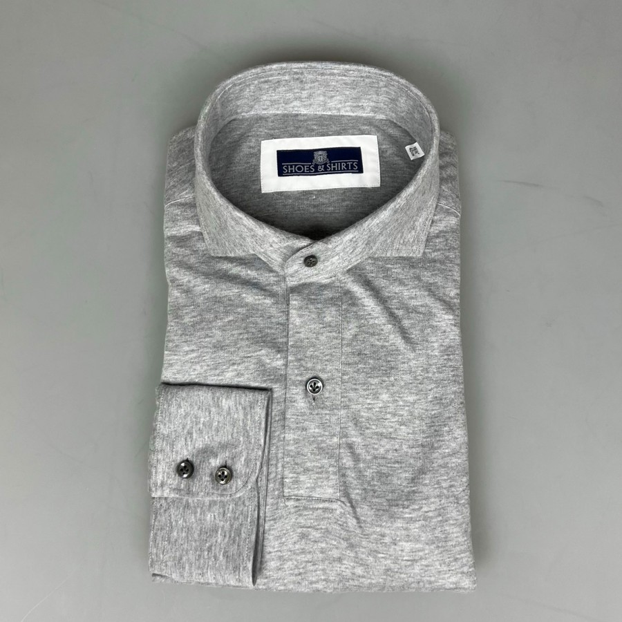 Shirts SHOES & SHIRTS | Shoes & Shirts Cutaway Polo Luxe Cashm