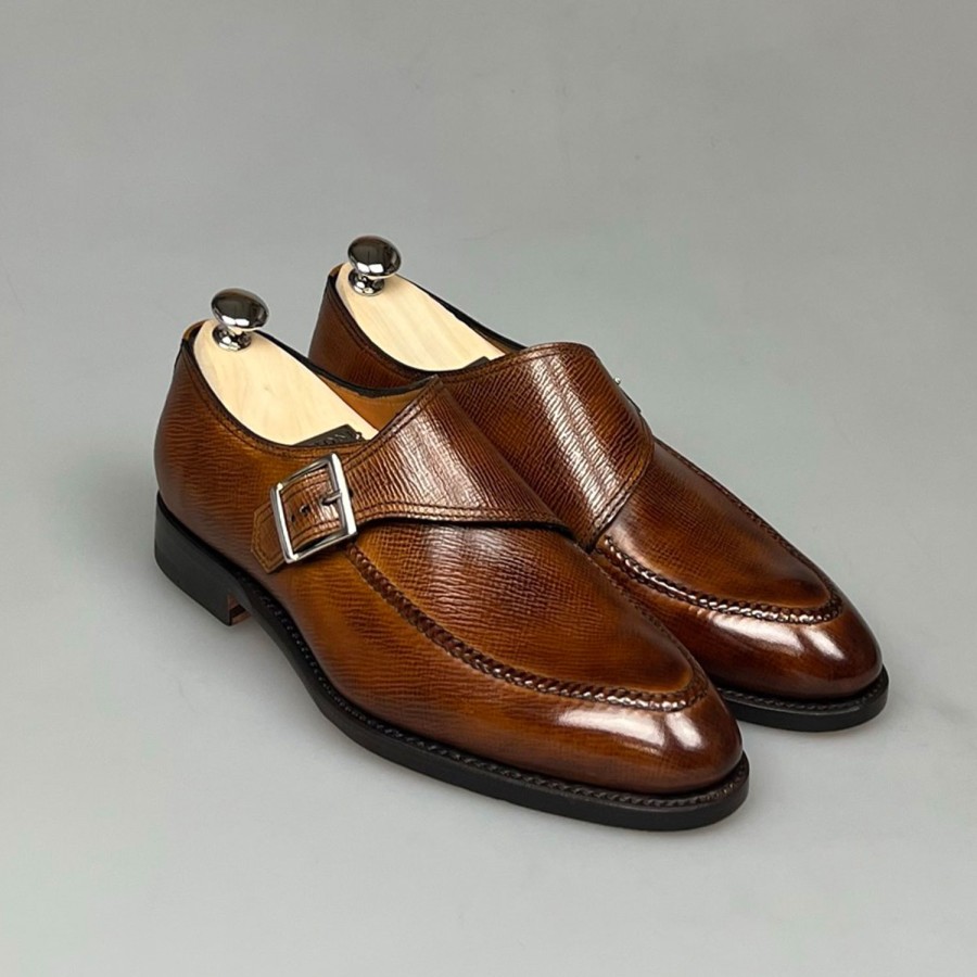 Shoes SHOES & SHIRTS | Bontoni Prestigio Monk Hatch Grain