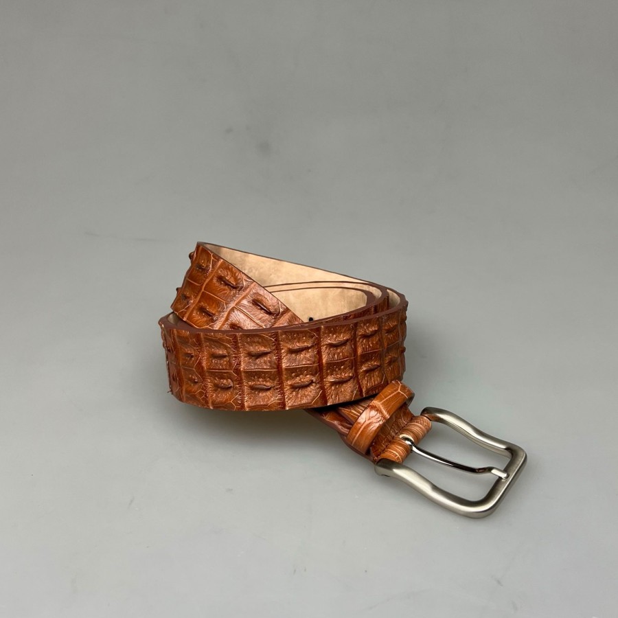 Accessories SHOES & SHIRTS | Belt Crocodile Porosus Bruciat