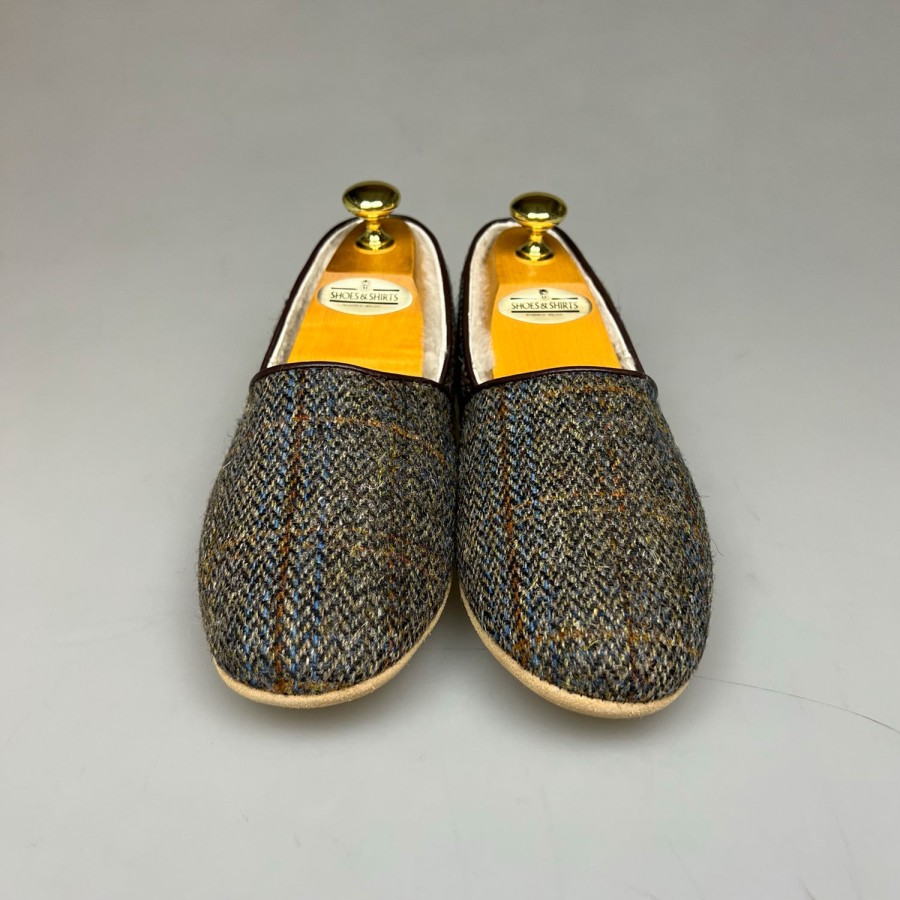 Shoes SHOES & SHIRTS | Shoes & Shirts Tweed/Sheepskin Slipper