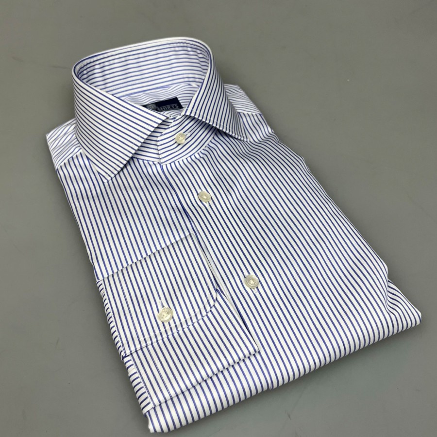 Shirts SHOES & SHIRTS | Shoes & Shirts Cutaway Mf Twill Stripe