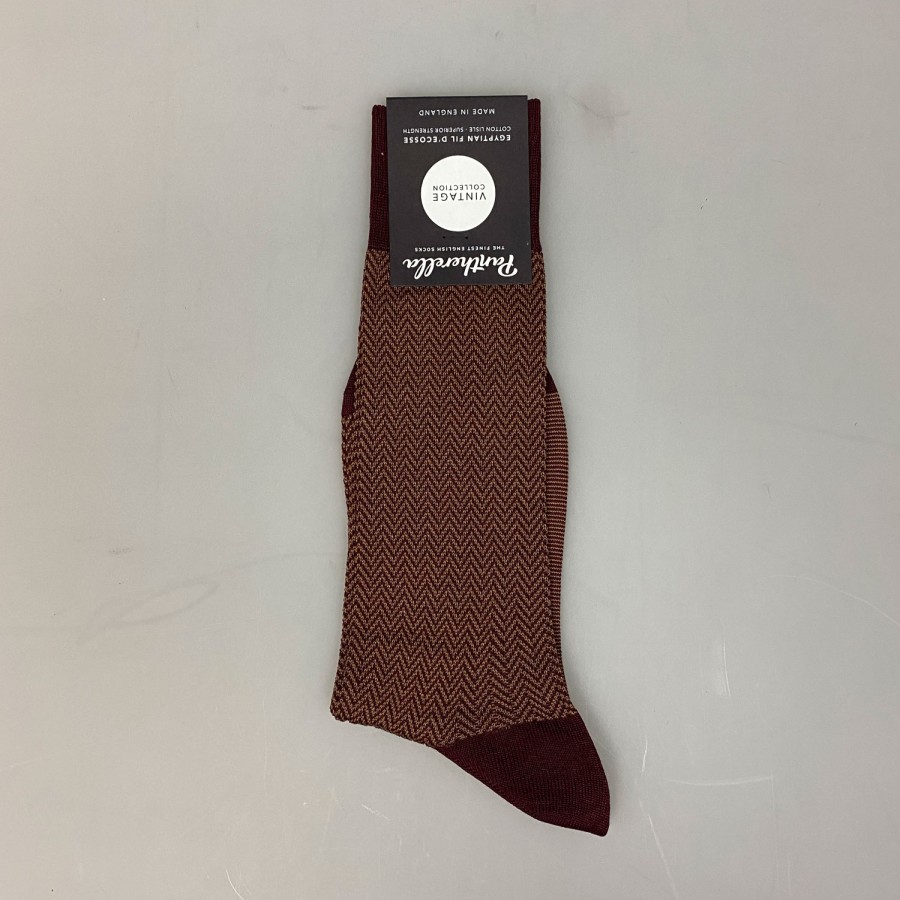 Accessories SHOES & SHIRTS | Pantherella Sock Herringbone Cotton