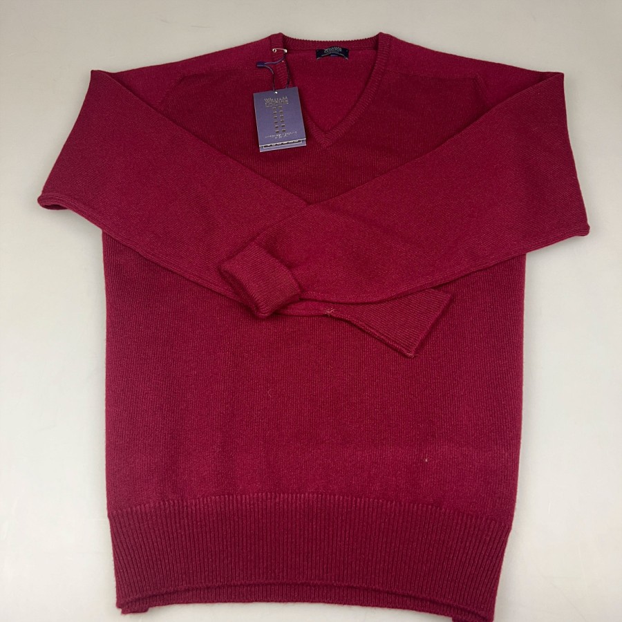 Accessories SHOES & SHIRTS | William Lockie Pull V-Neck Bordeaux